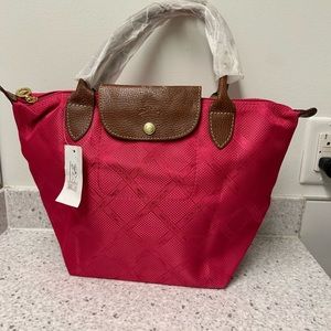 Small pink longchamp bag